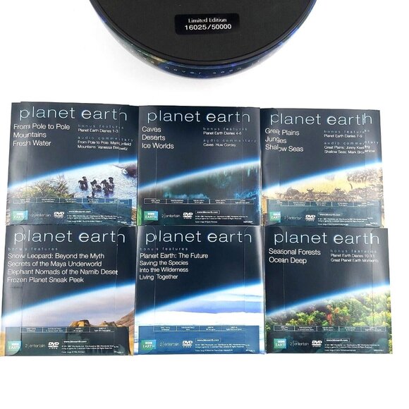BBC Planet Earth 6 DVD Set 8 inch Storage Globe Limited Edition 16025 of 50000 - Picture 5 of 8